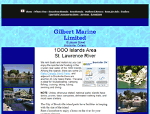 Tablet Screenshot of gilbertmarine.on.ca